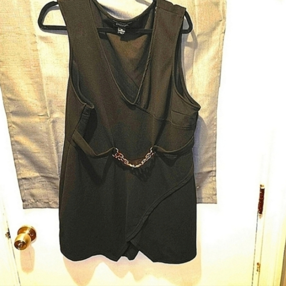 NWOT ROUGE 3X ROMPER WITH GOLD BELT